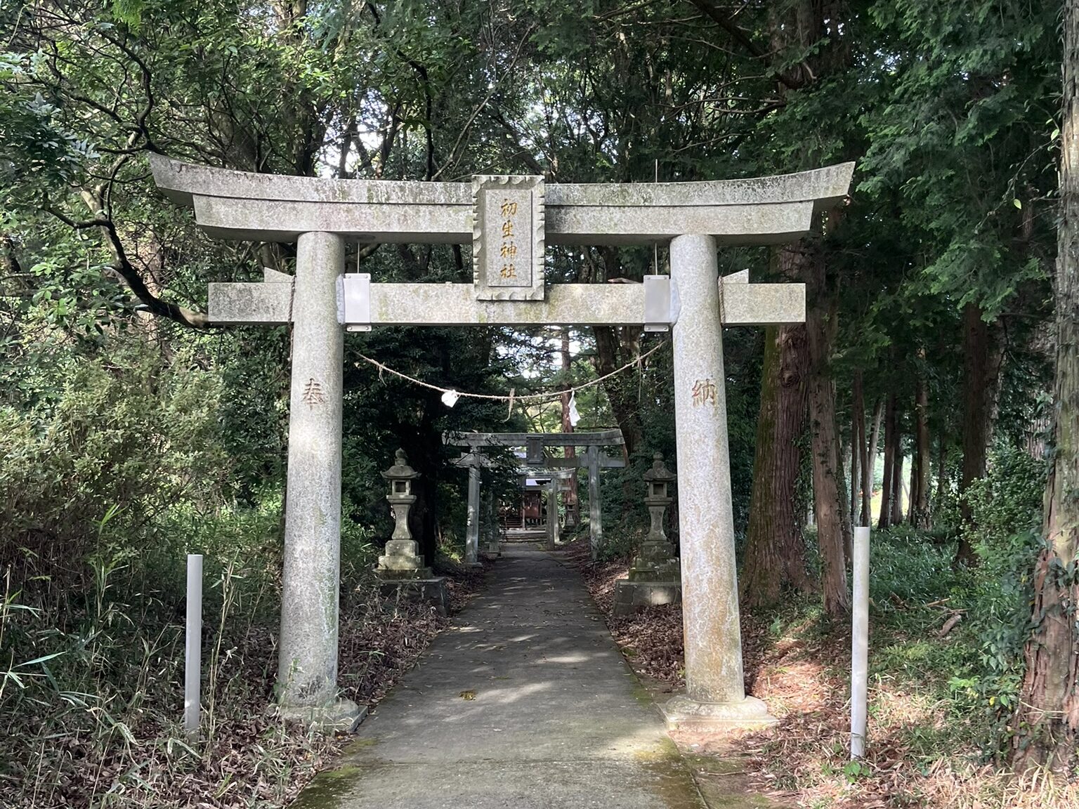 矢護川公園　初生神社